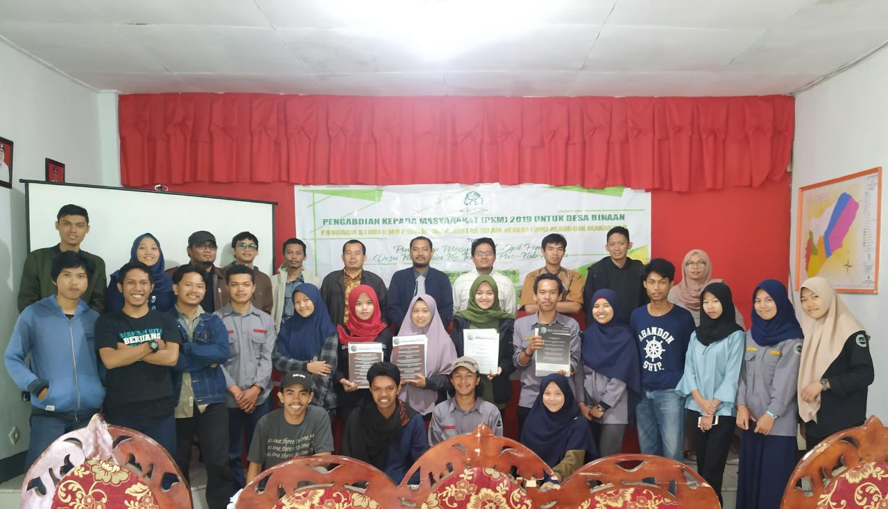 Gambar Pengabdian Masyarakat, Prodi Ilmu Politik UIN Alauddin Kembangkan Desa Binaan